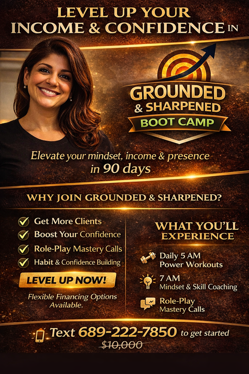 Grounded & Sharpened Boot Camp
Get More Clients, Build Confidence & Increase Your Income